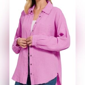 Old Navy Women's Pink Lightweight Shirt